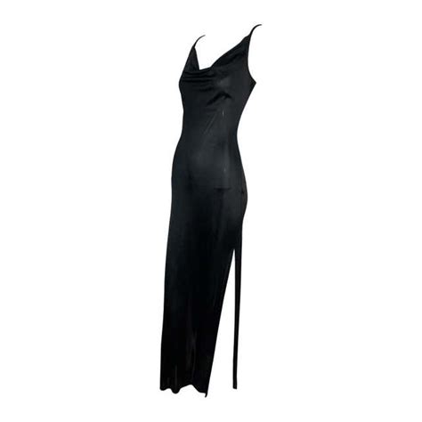 ysl long dress with slit|ysl mini dresses.